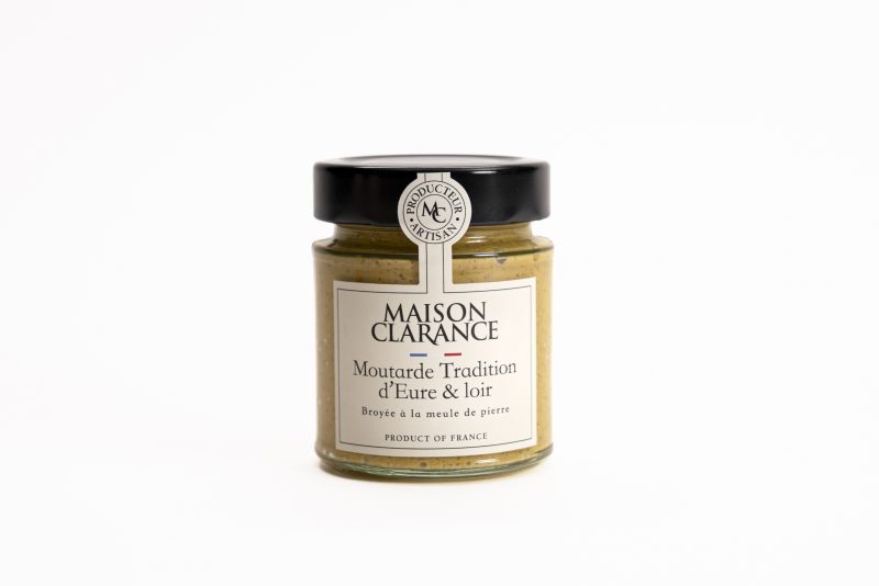 Moutarde tradition française, maison clarance, moutarde broyée à la meule, médaille d'or prix épicures